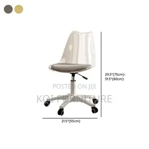 Dining Chairs; Swvel Clear Dining Transparent Chair
