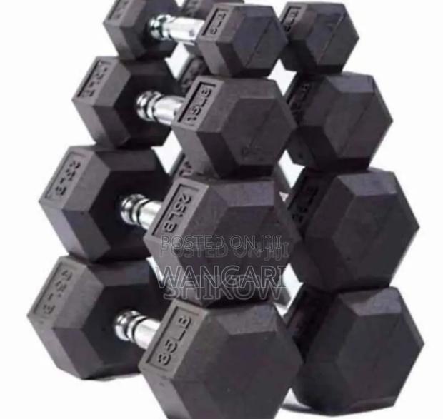 Two 20kgs Hexagonal Dumbells