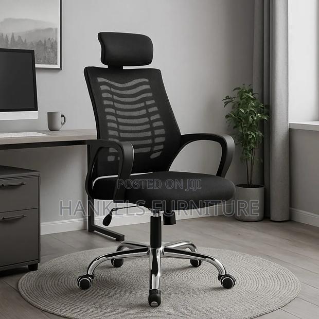 Headrest Office Chair High Back Desk Chair