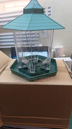 Acrylic Hanging Bird Feeder (Dirty Green Colour)