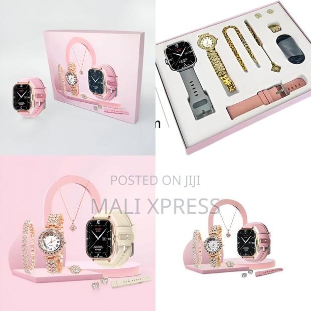 A58 Plus Smartwatch Women Bluetooth Call Jewelry Gift Set Luxury