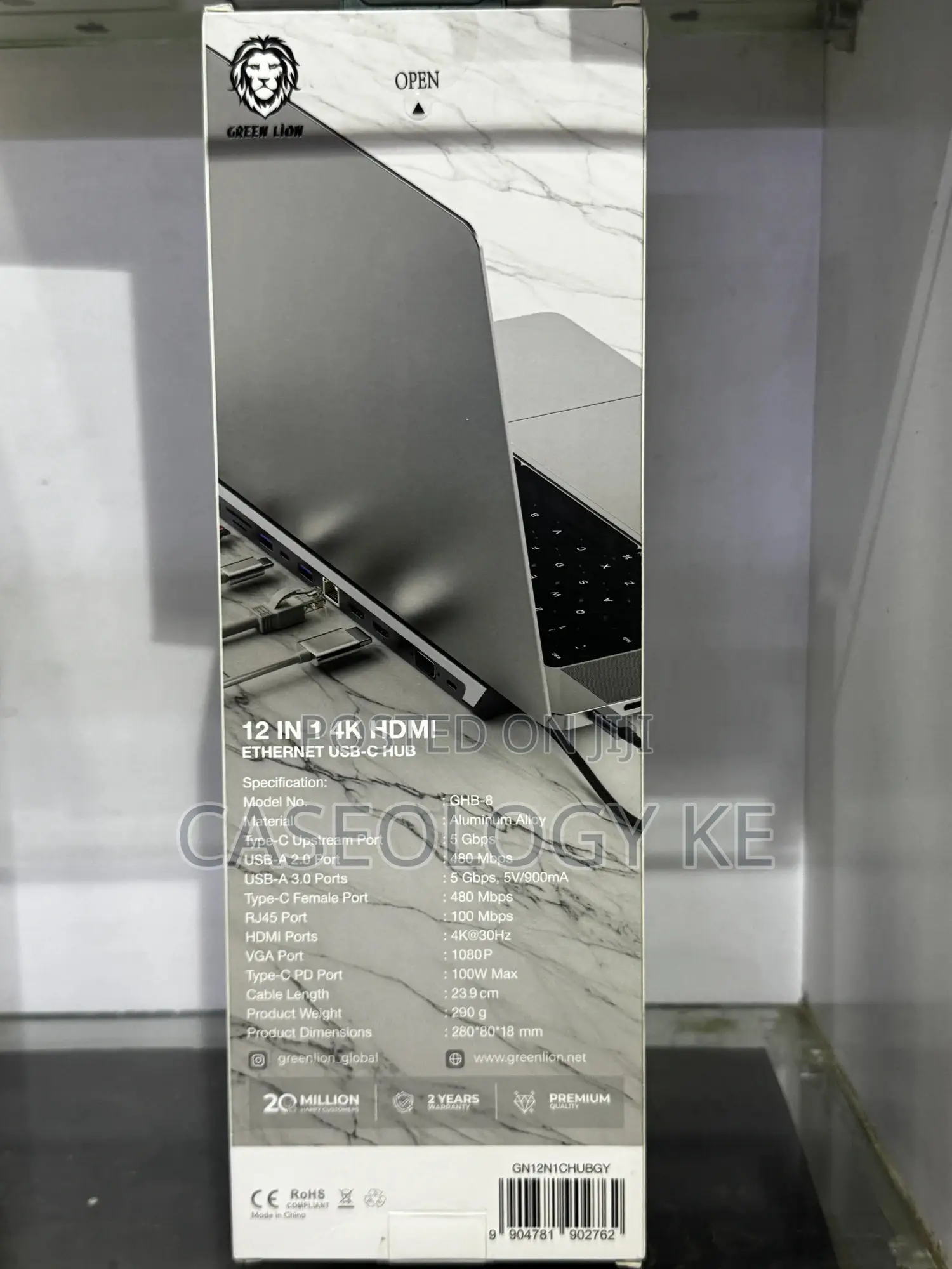 12 in 1 USB-C Hub With Hdmi and Ethernet Ports