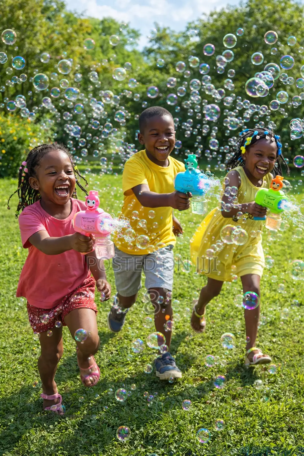 Kids Bubble Gun Toy – Automatic Bubble Blaster for Outdoor Fun