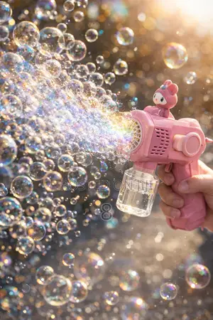Funburst Bubble Gun With Led Lights – Stylish Toy
