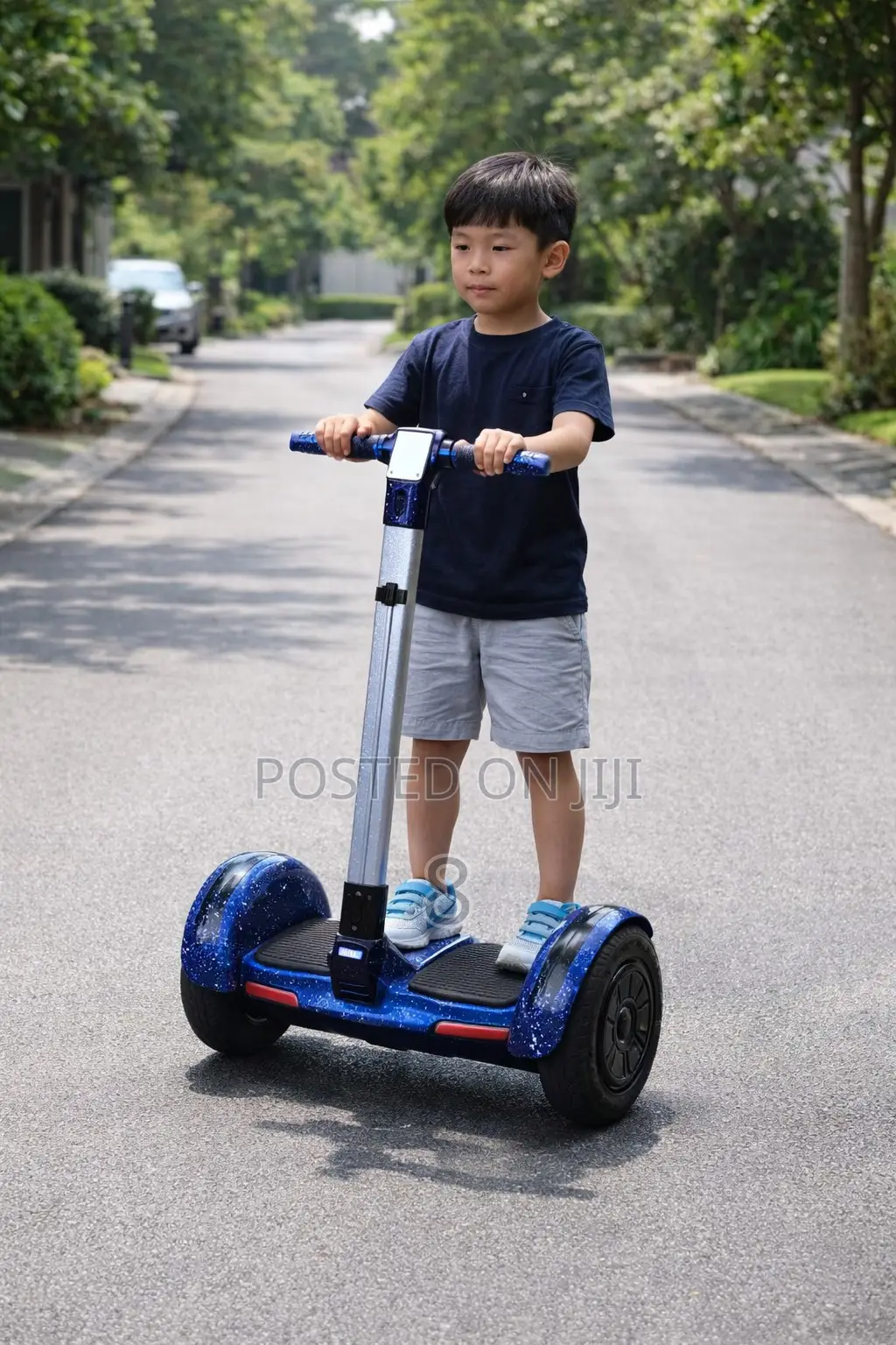 10.5” Smart Hoverboard With Handle and Bluetooth Speakers