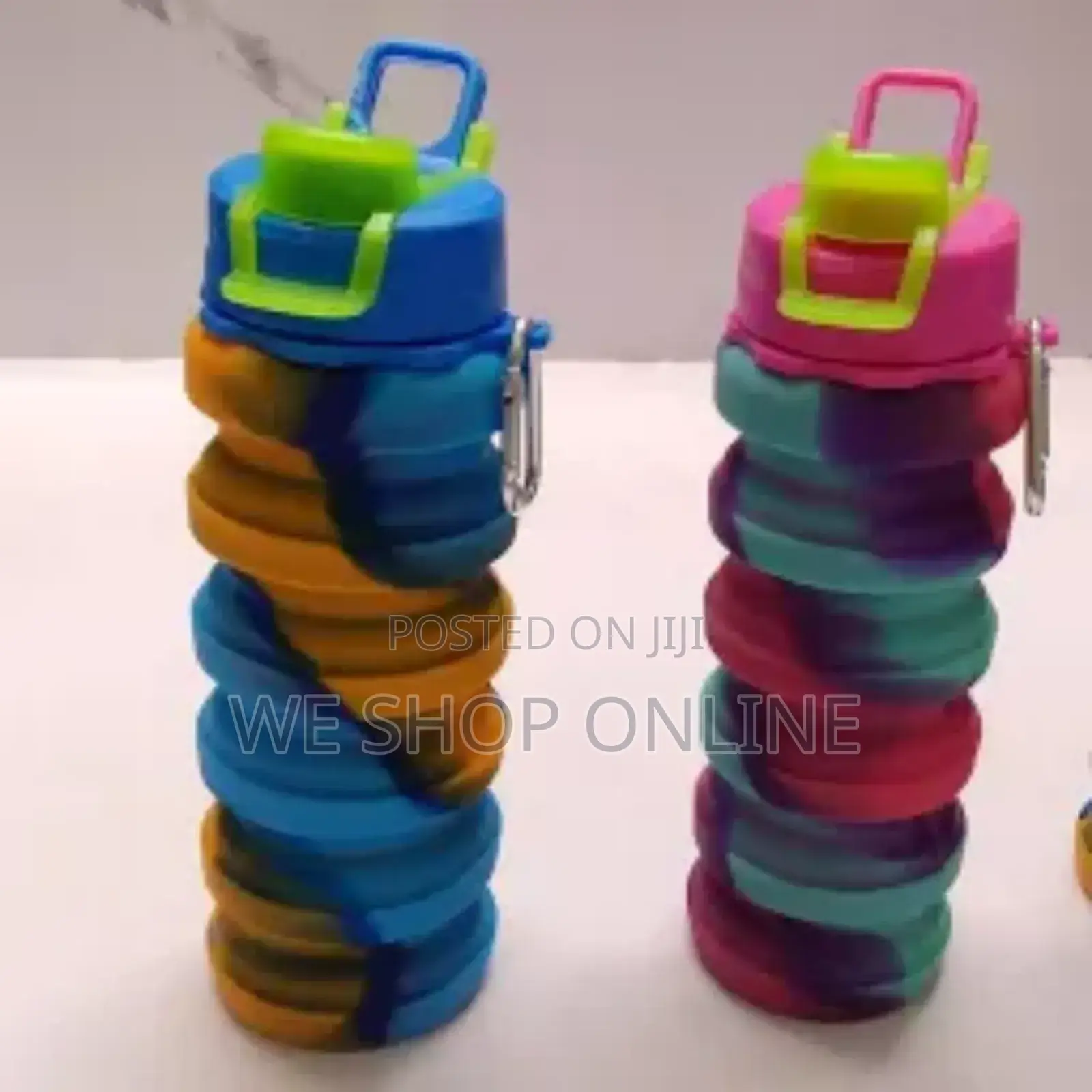 Multicolored Collapsible Water Bottle