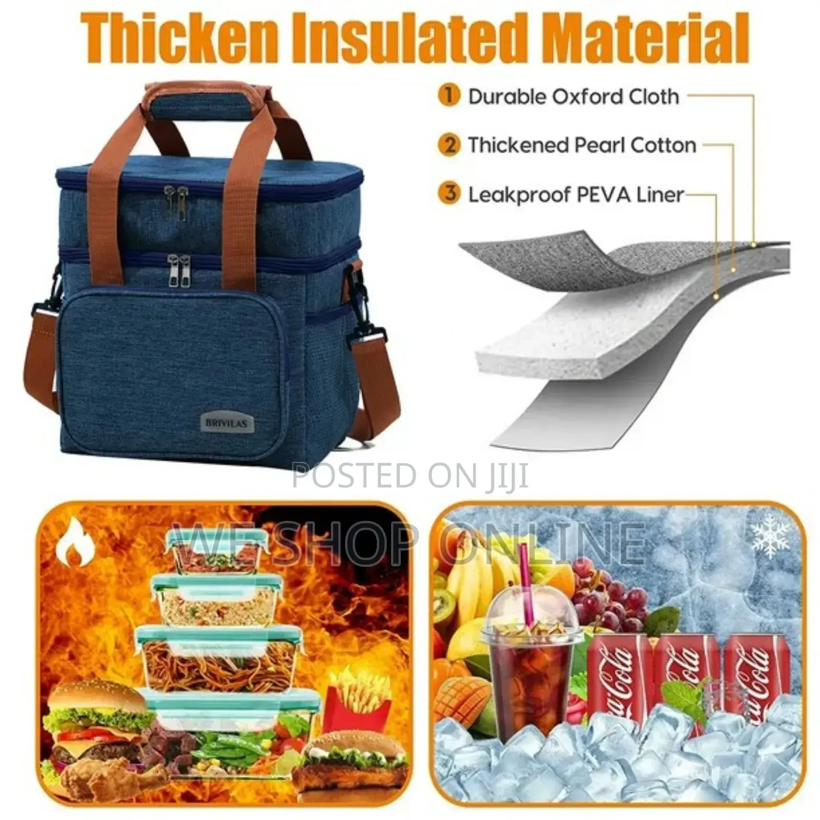 Double Compartment (15l) Lunch Bag