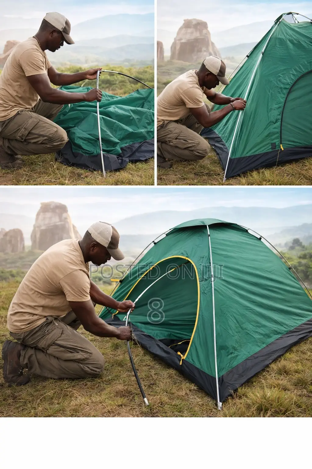 4 Person Hiking Tent Compact Easy Carry