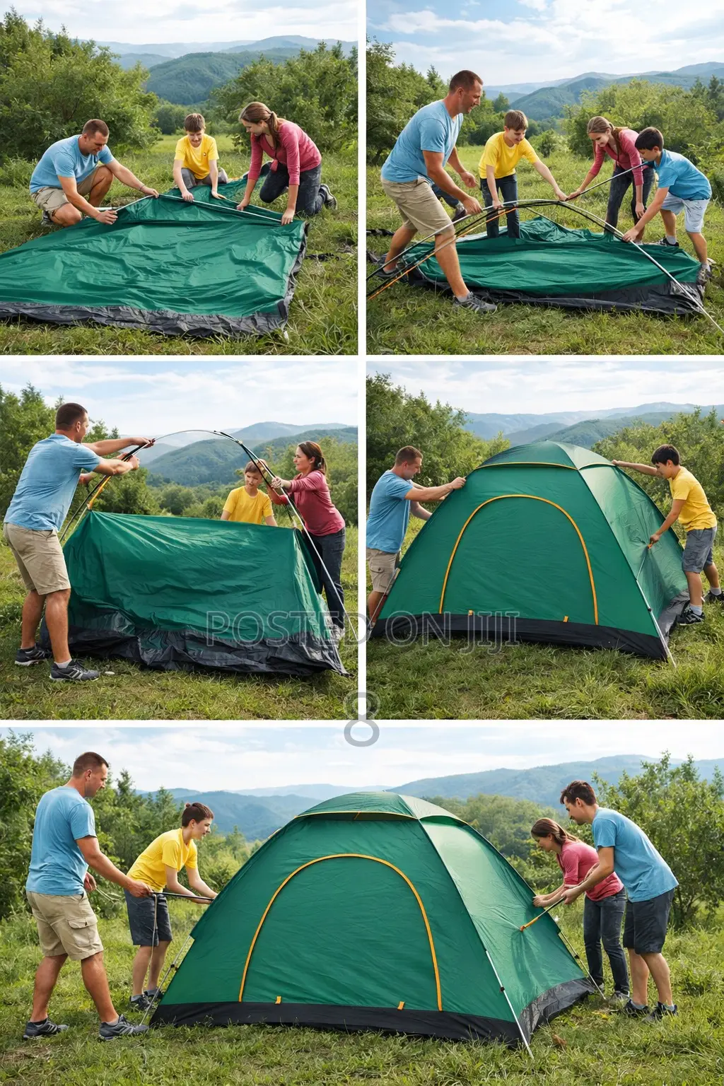 Quick Setup 4 Man Tent for Beginners