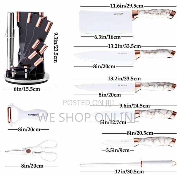 9pcs Acrylic Knife Set - thumbnail 3