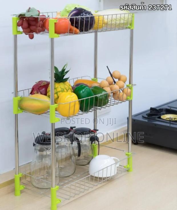 Multipurpose Stainless Steel 3 Tier Storage Rack - thumbnail 3
