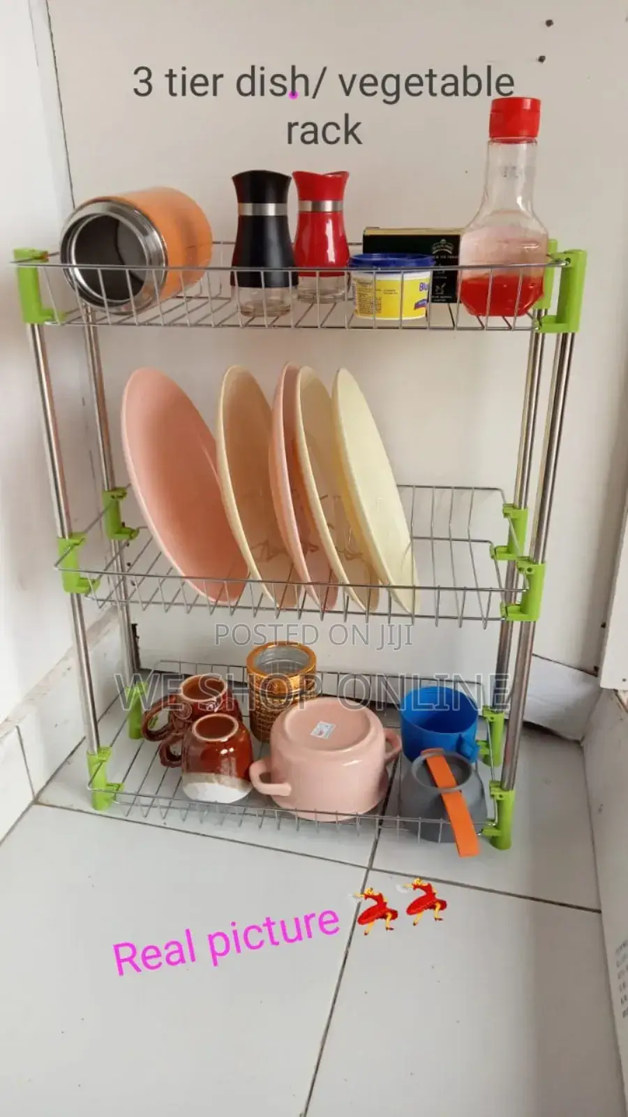 Multipurpose Stainless Steel 3 Tier Storage Rack