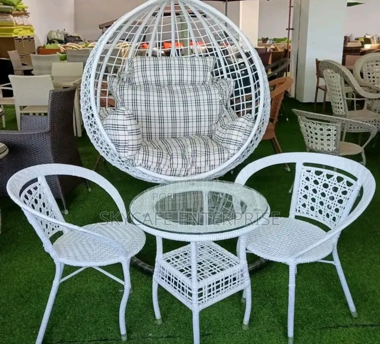 Rattan Balcony Set(Chairs+Table)