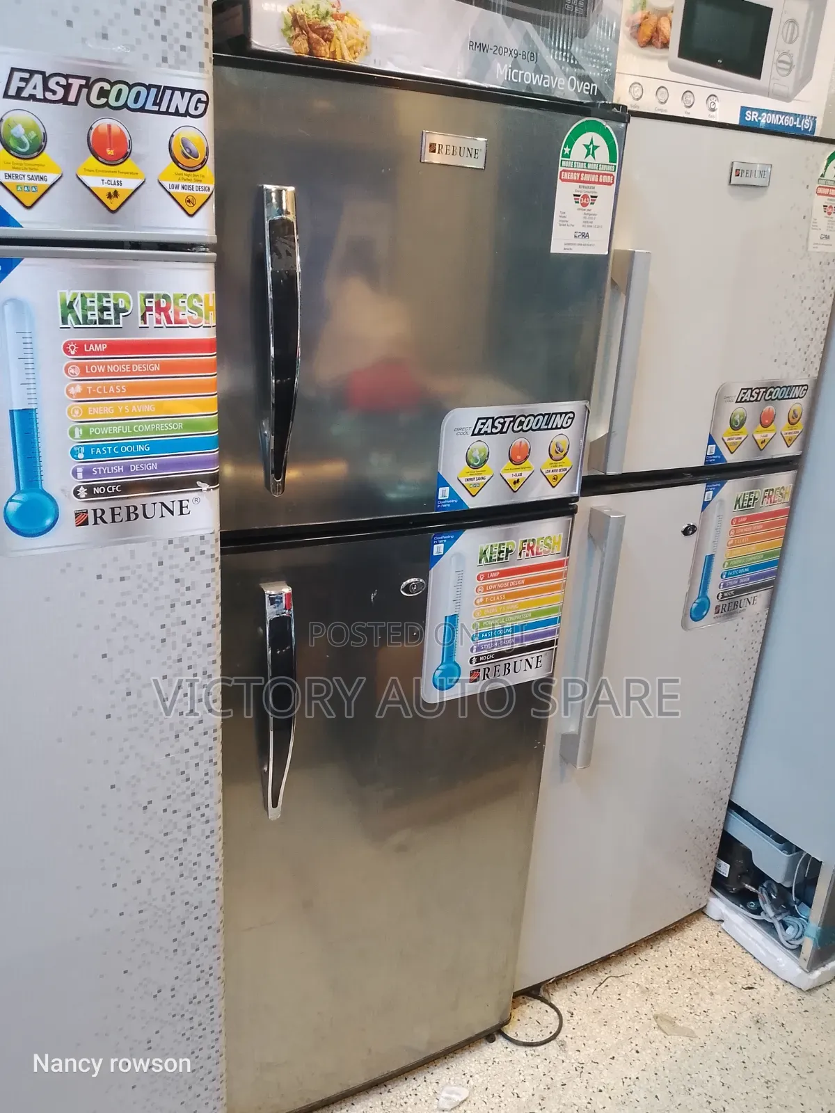 Dark Gray Fridge