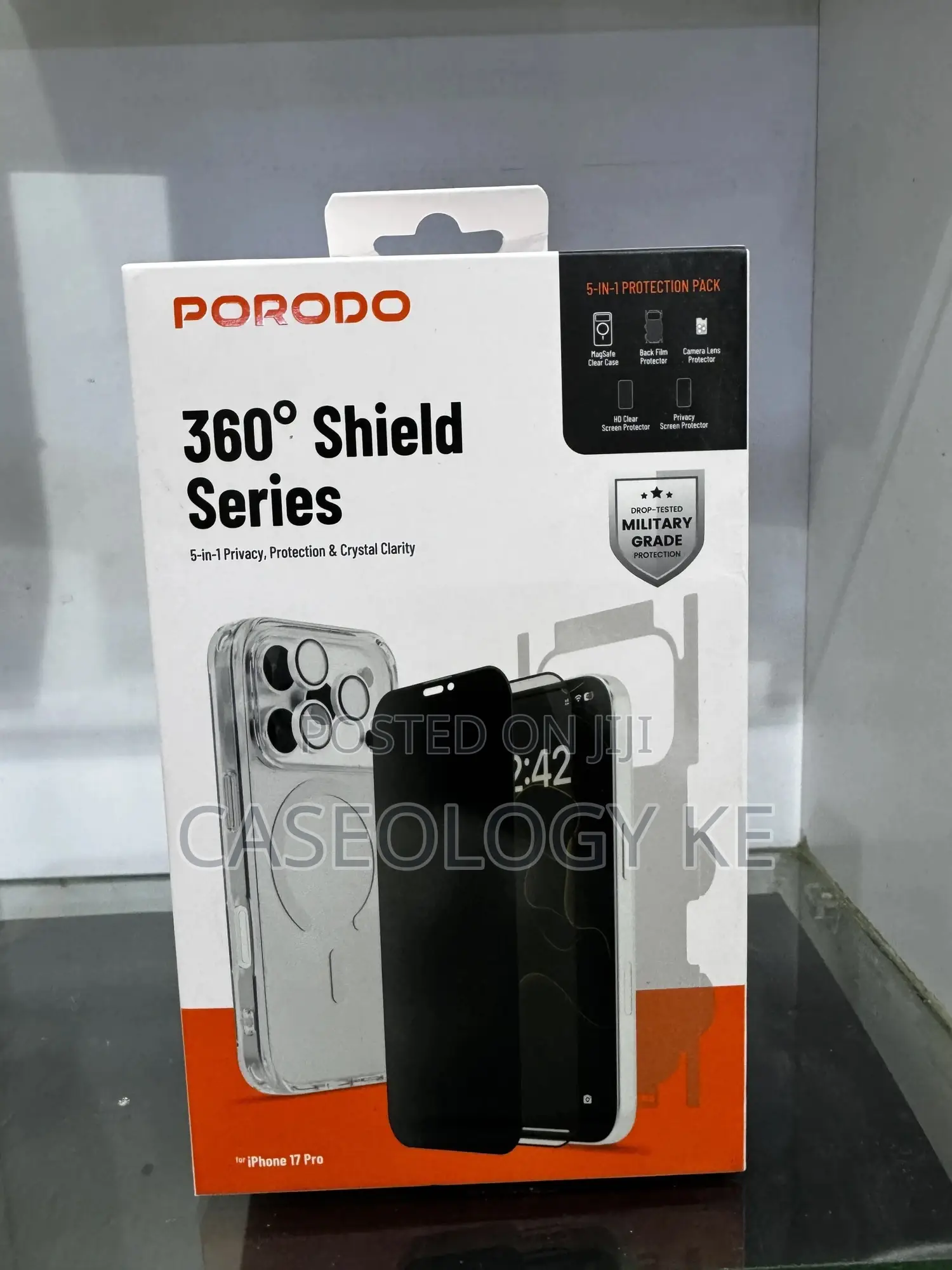 Magsafe Case Pack With Camera,Privacy,Clear and Back Film Protectors