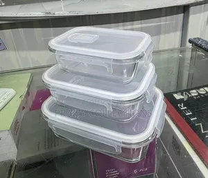 3pcs Borrosilicate Glass Storage Containers