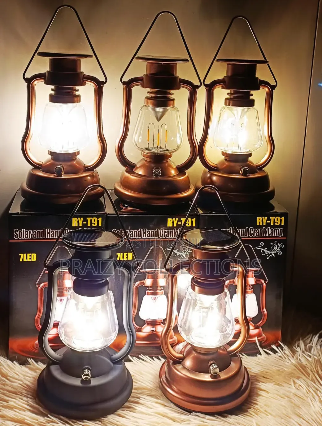 Vintage Emergency Lanterns -electric Solar