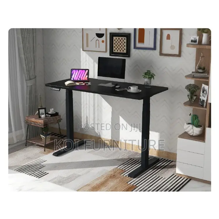 Office Desk; 1200mm Black Home Office Electric High End Desk