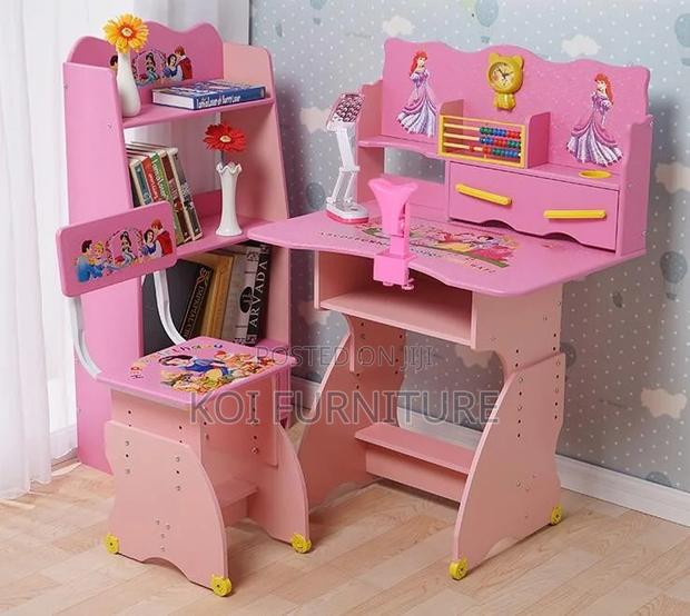 Home Desk; Colorful Home School Matching Desk Chairs Set For Kids - thumbnail 7