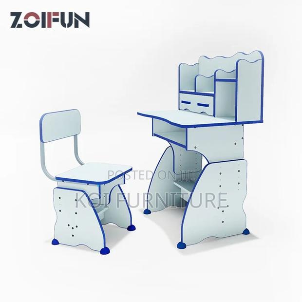 Home Desk; Colorful Home School Matching Desk Chairs Set For Kids - thumbnail 11