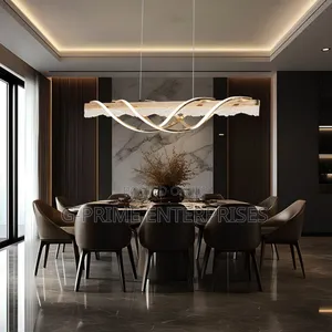 Swirl Straight Led Chandelier