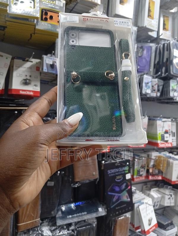 Samsung Galaxy Z Flip 3 Slim Case, Luxury Pu Leather