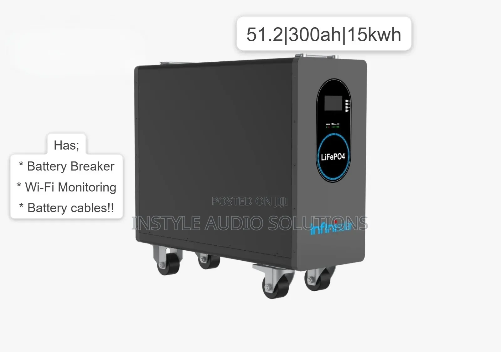 15kwh - 5.12v (300ah) Infinisolar Lithium Ion 6000 Cycle High Quality