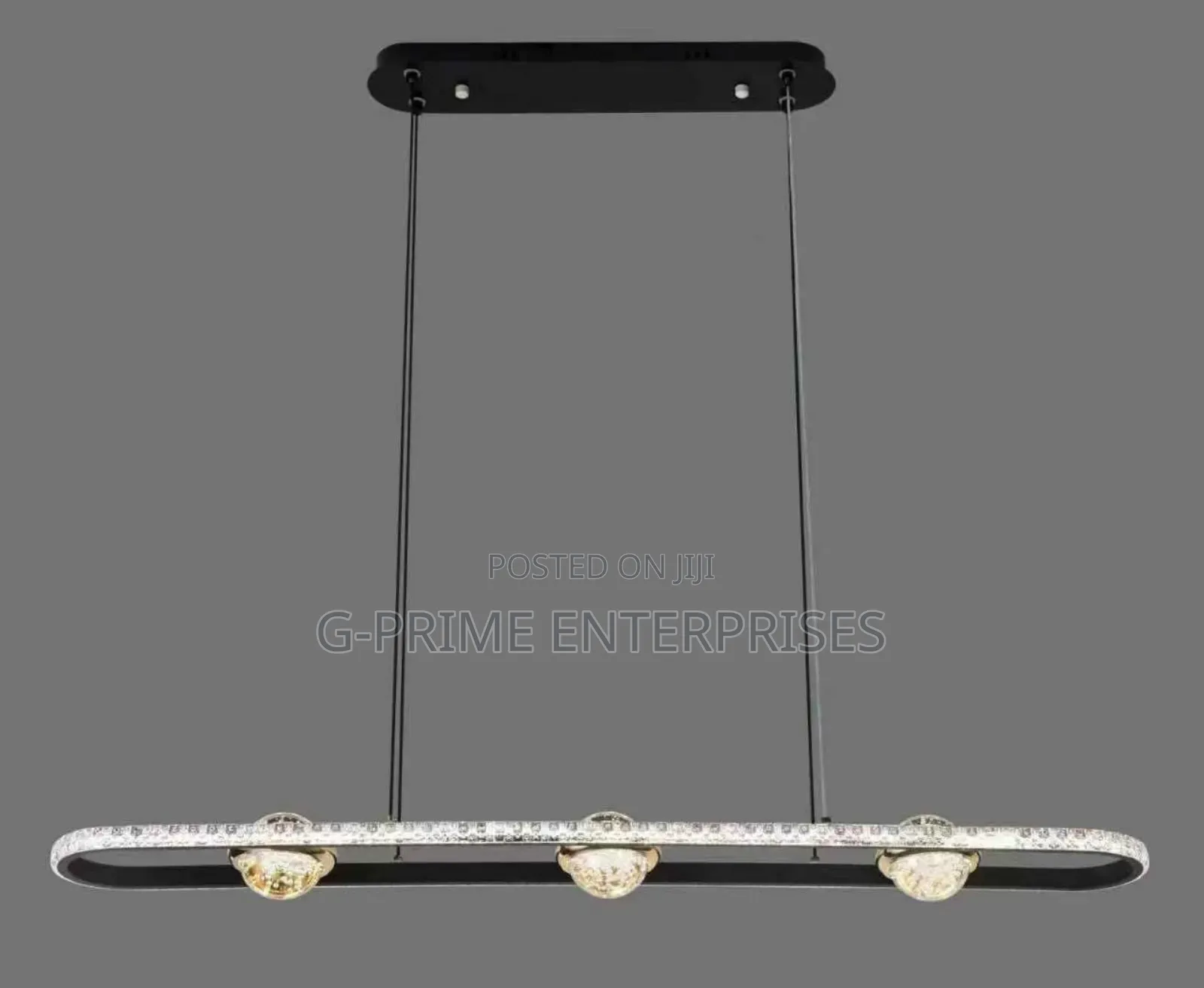 Crystal Linear Globe Chandelier Light