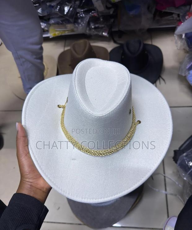 White Unisex Cowboy Hats Cowgirl Hats