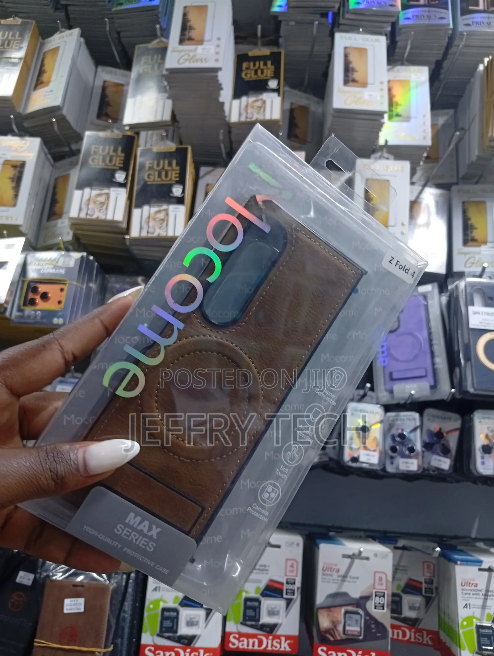 Mocome M Leather Case With a Kickstand for the Samsung Galaxy Z Fold 4