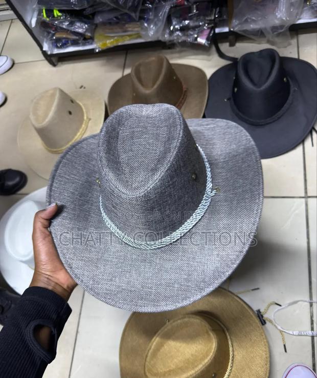 Gray Unisex Cowboy Hats Cowgirl Hats