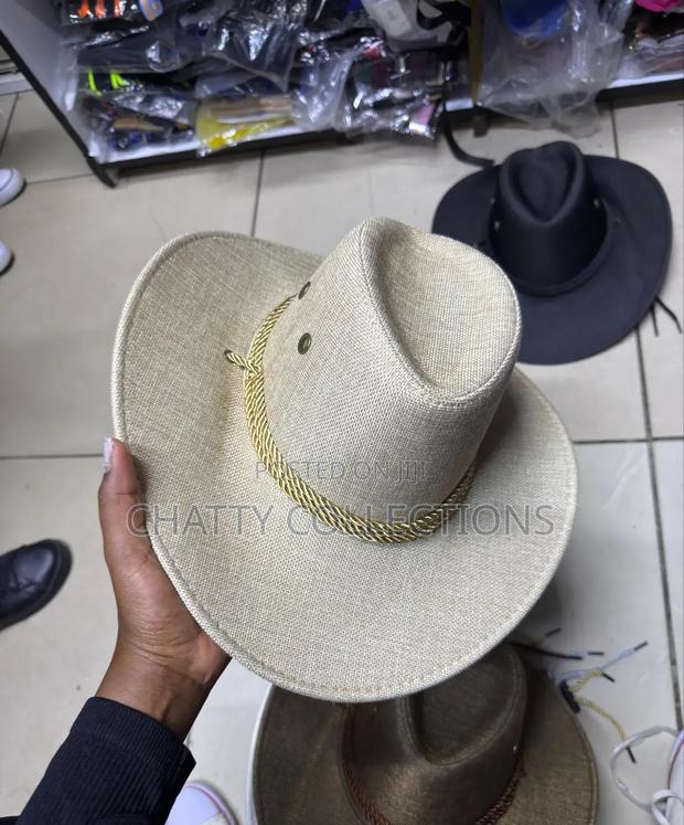 Beige Unisex Cowboy Hats Cowgirl Hats