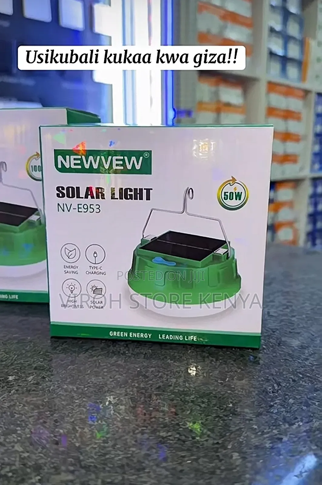 Newvew 50watts Solar Rechargeable Bulb