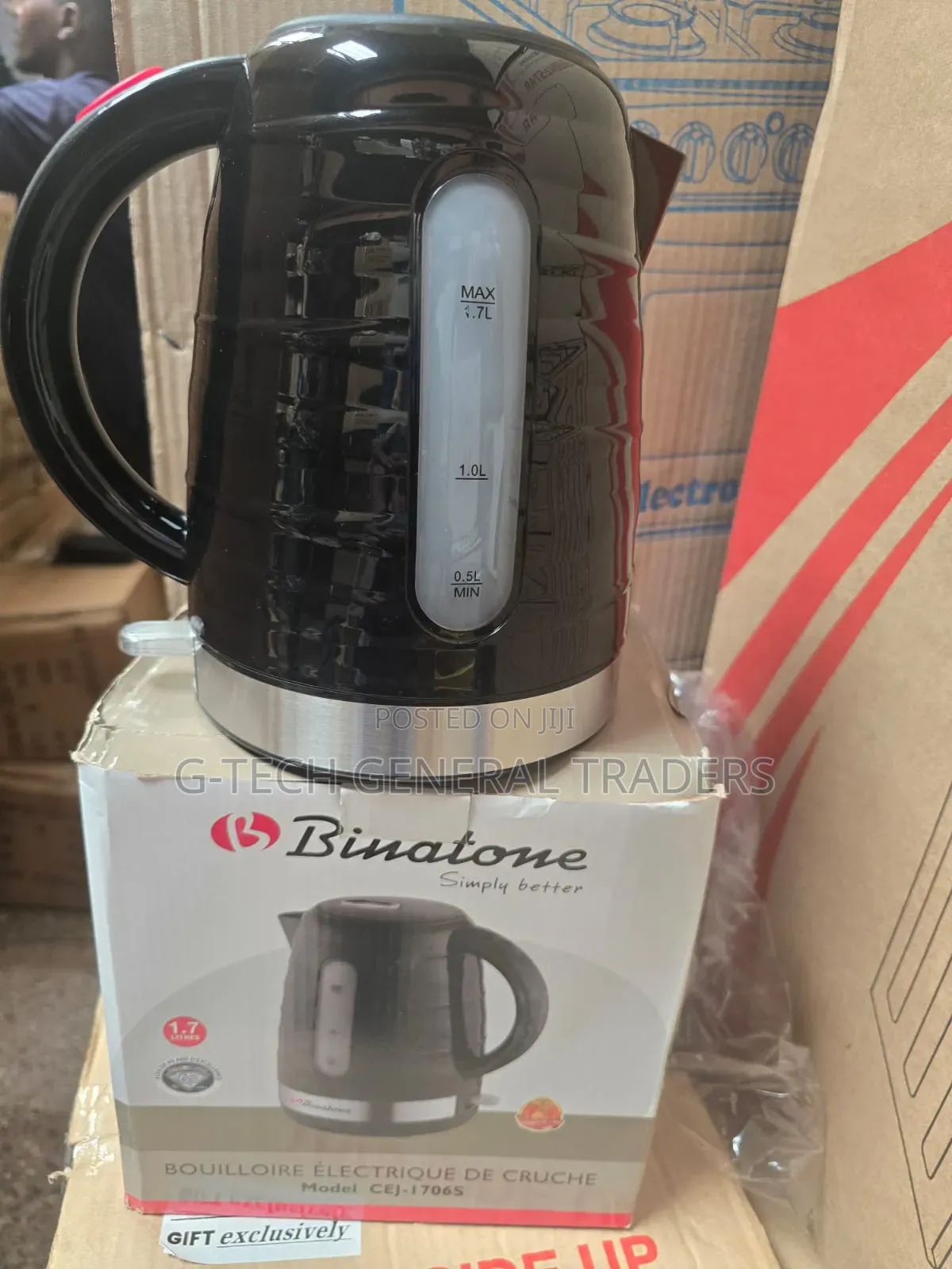 Binatone Heavy Duty Plastic Coated 1.7l Electric Kettle