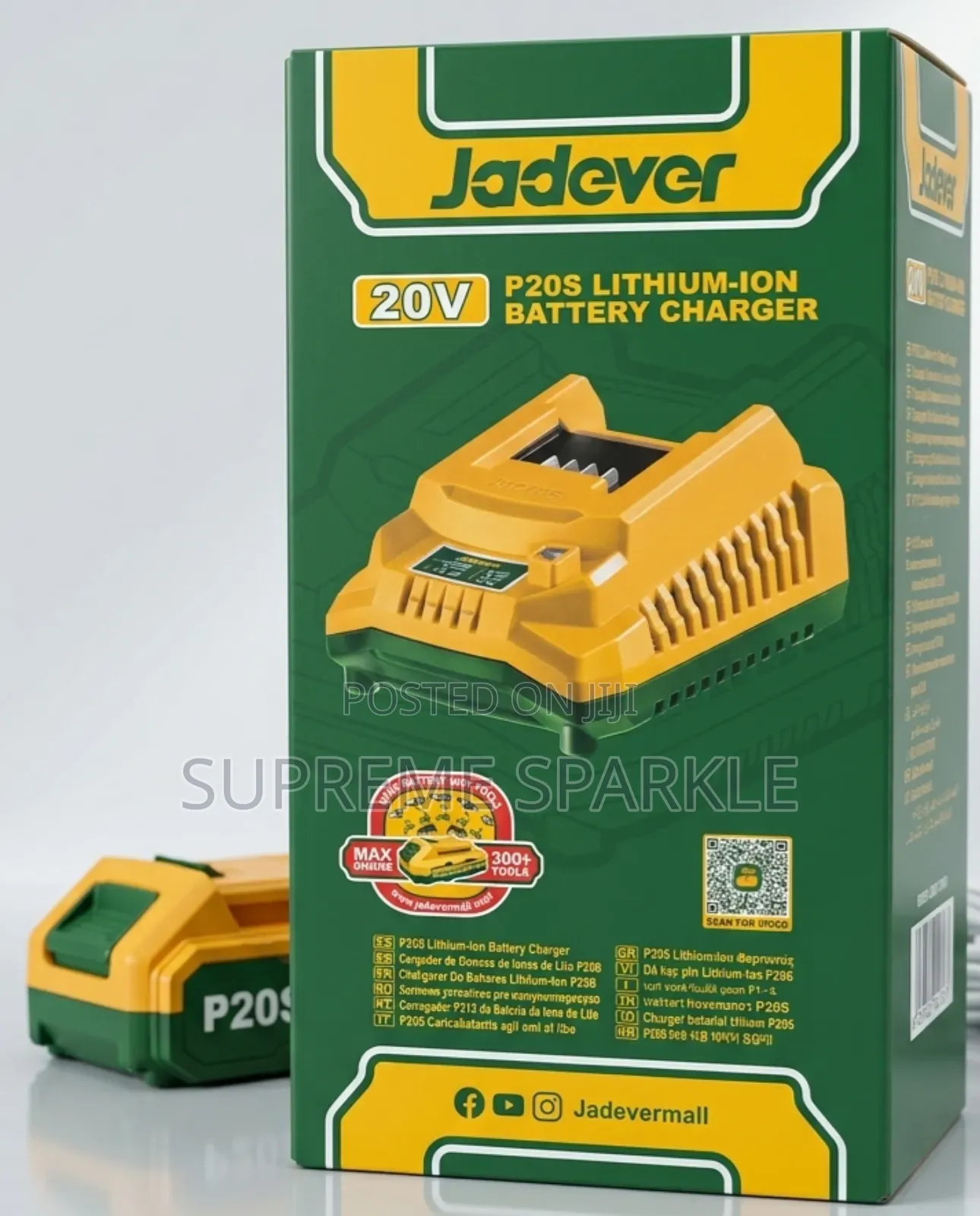 Jadever P20s 20v Lithium-ion Battery Fast Charger