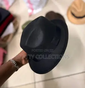 Black Small Brim Fedora Hats for Adults and Kids