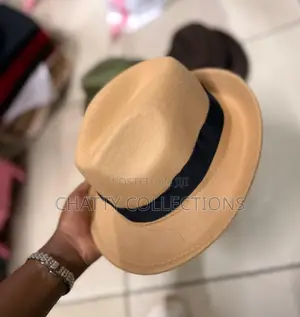 Light Brown Small Brim Fedora Hats for Adults and Kids