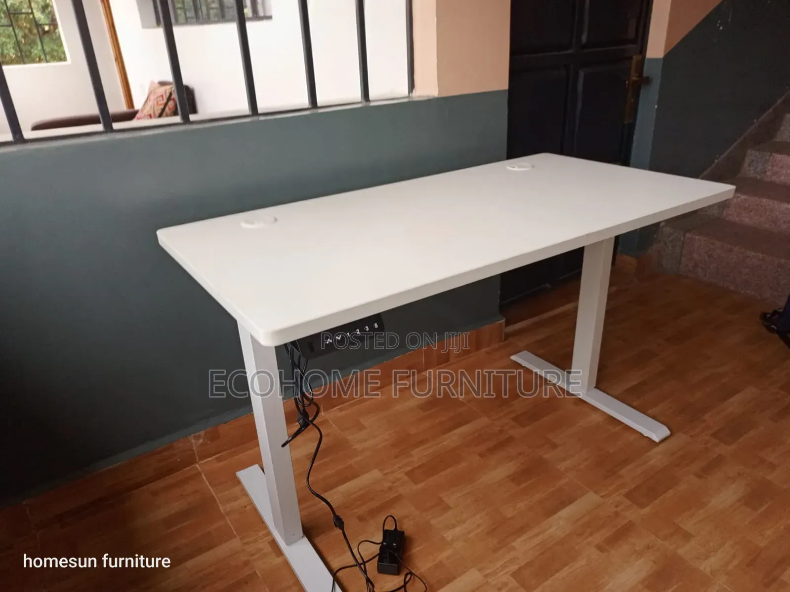 1.2meter White Electric Desk
