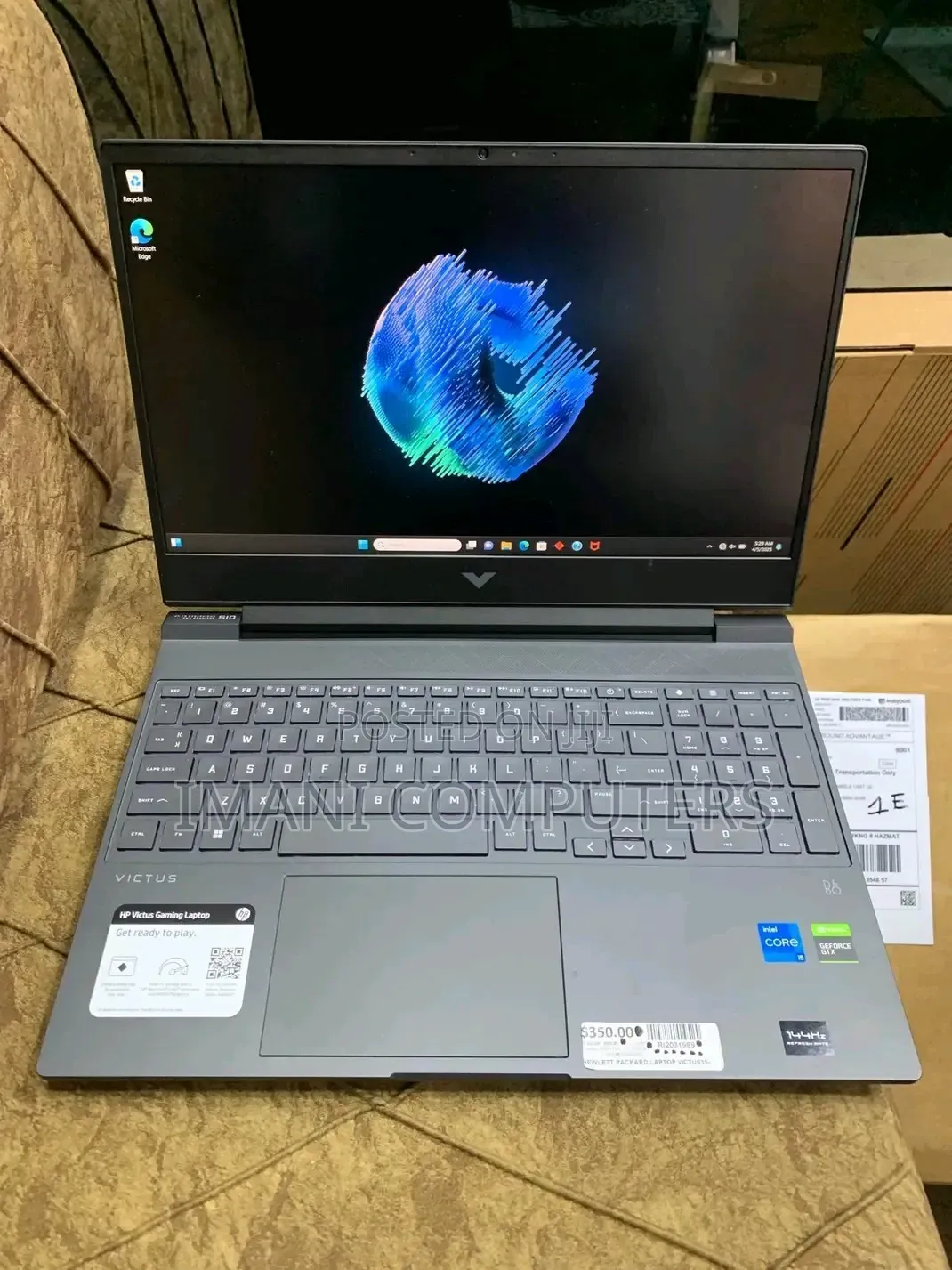 New Laptop HP Victus 16 16GB Intel Core i5 SSD 512GB
