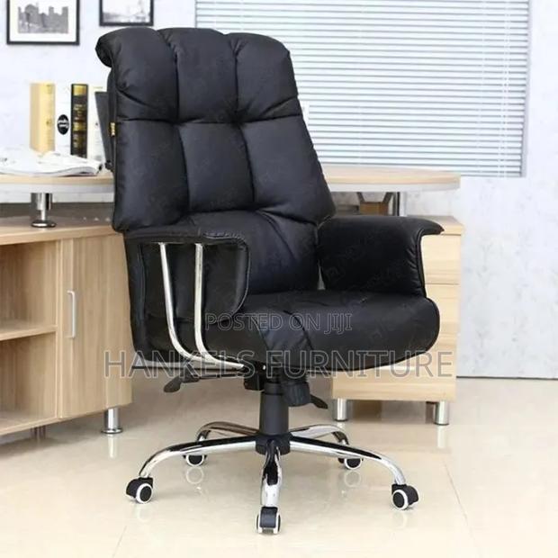 Office Chair Orthopedic Leather Seat Ergonomic Support