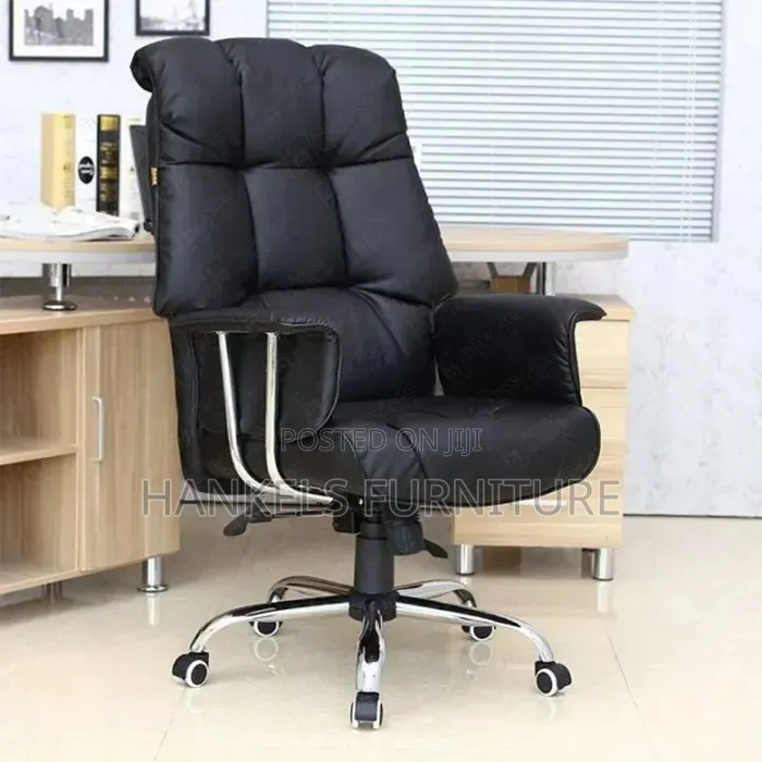 Office Chair Orthopedic Leather Seat Ergonomic Support