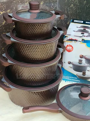 10pcs Tc Brown Die Cast Cookware