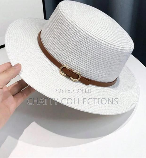 White Ladies Straw / Summer/ Beach Hats - thumbnail 2