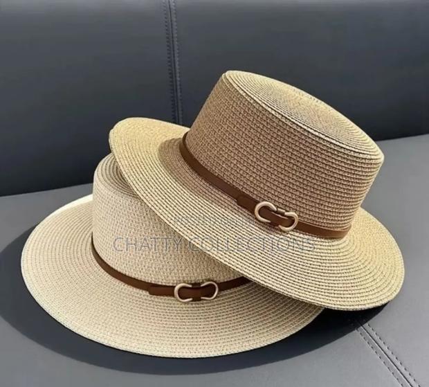 Beige Ladies Straw / Summer / Beach Hats