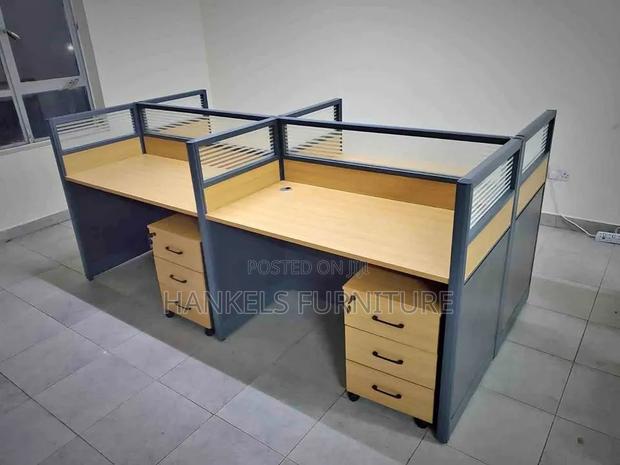 4-Way Work Station Desk Collaborative Office Table - main view