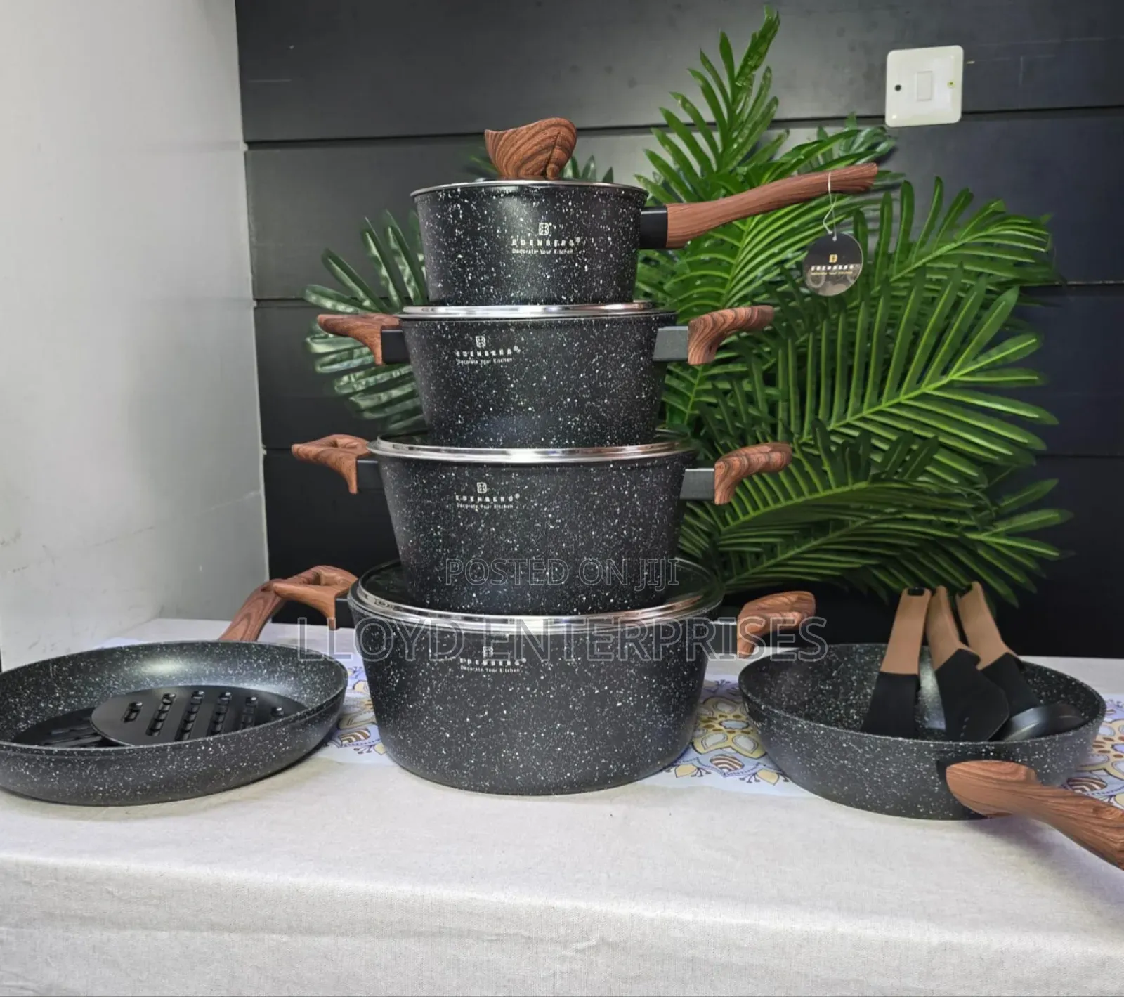 15pcs Nonstick Edenberg Cooking Pots