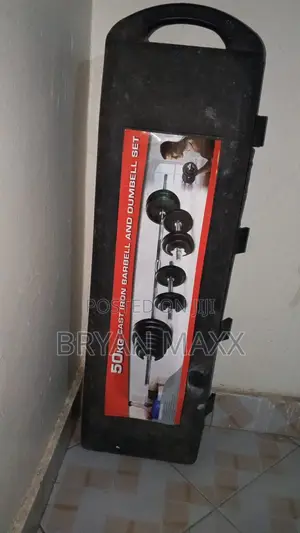 50kg Cast Iron Barbell And Dumbbell Set