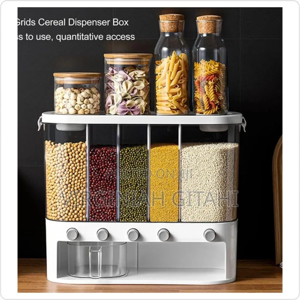 Acrylic Partitioned Cereal Dispenser