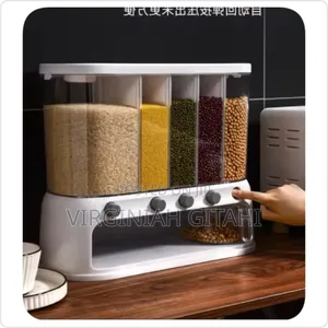 Acrylic Partitioned Cereal Dispenser