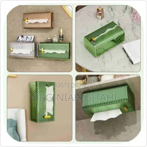 *Acrylic Luxury Diamond Tissue Box